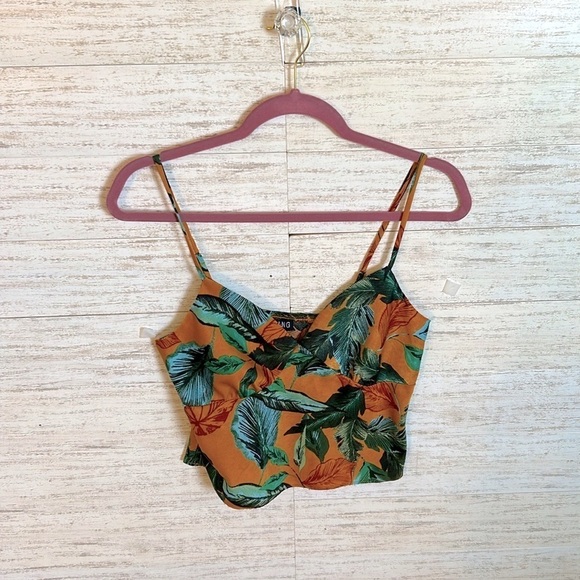TIMING Tropical Crop Top | SIZE S - Picture 1 of 4